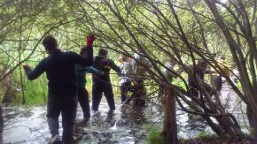 Biwak survivalowy klasy 2a VII LO w Binowie