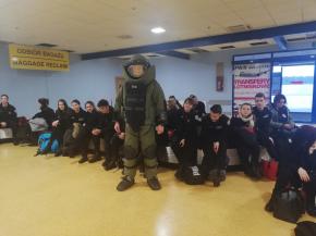 Z wizytą  w porcie lotniczym w Goleniowie